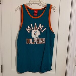 NFL Miami Dolphins Teal & Orange Sleeveless Team Tank